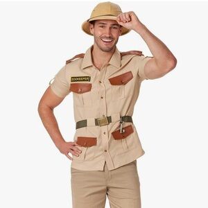 Men’s Spirit Halloween Adult Zookeeper Costume Size XL